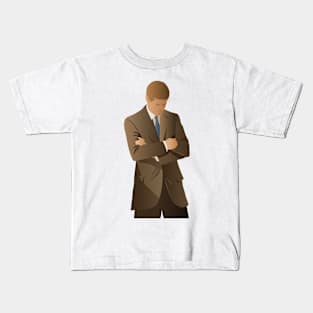 JFK presidential portrait Kids T-Shirt